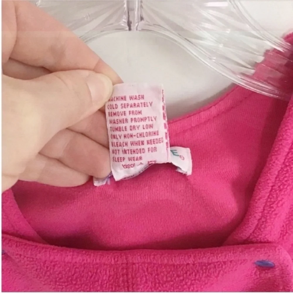 Gymboree girls dress pink vintage Aspen Adventure fleece jumper
